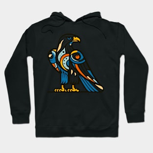 Eagle illustration. Illustration of an eagle in cubism style Hoodie